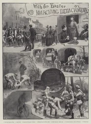 Mit einem Oster-Marschdetachement